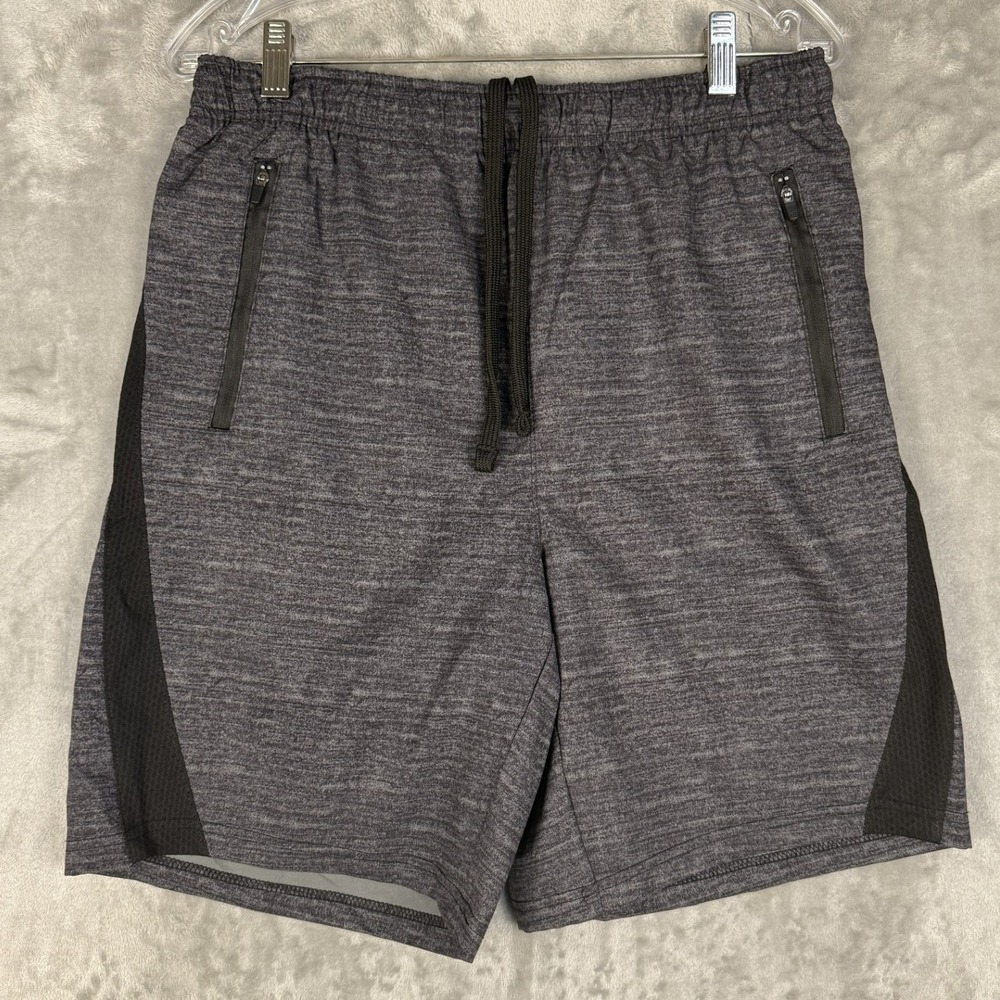 FILA SPORT Men's Athletic Shorts Gray Heathered Drawstring Pockets Size S